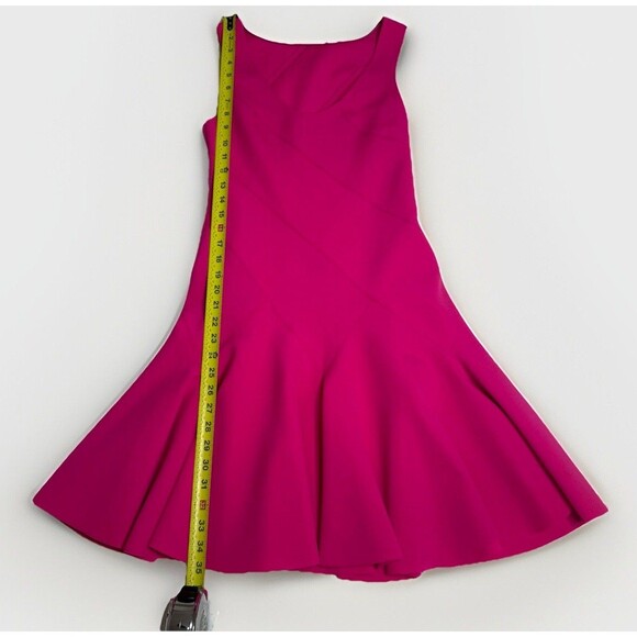 Derek Lam 10 Crosby Sleeveless Flare Ponte Mini Dress Rose Pink Approx. Small - Picture 6 of 16